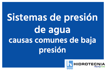 Sistemas de Presión de Agua